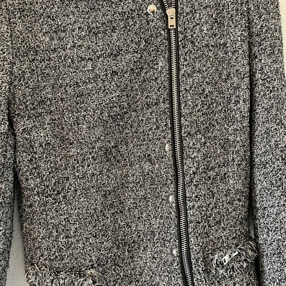 IRO Black and White Tweed Jacket - Picture 2 of 4